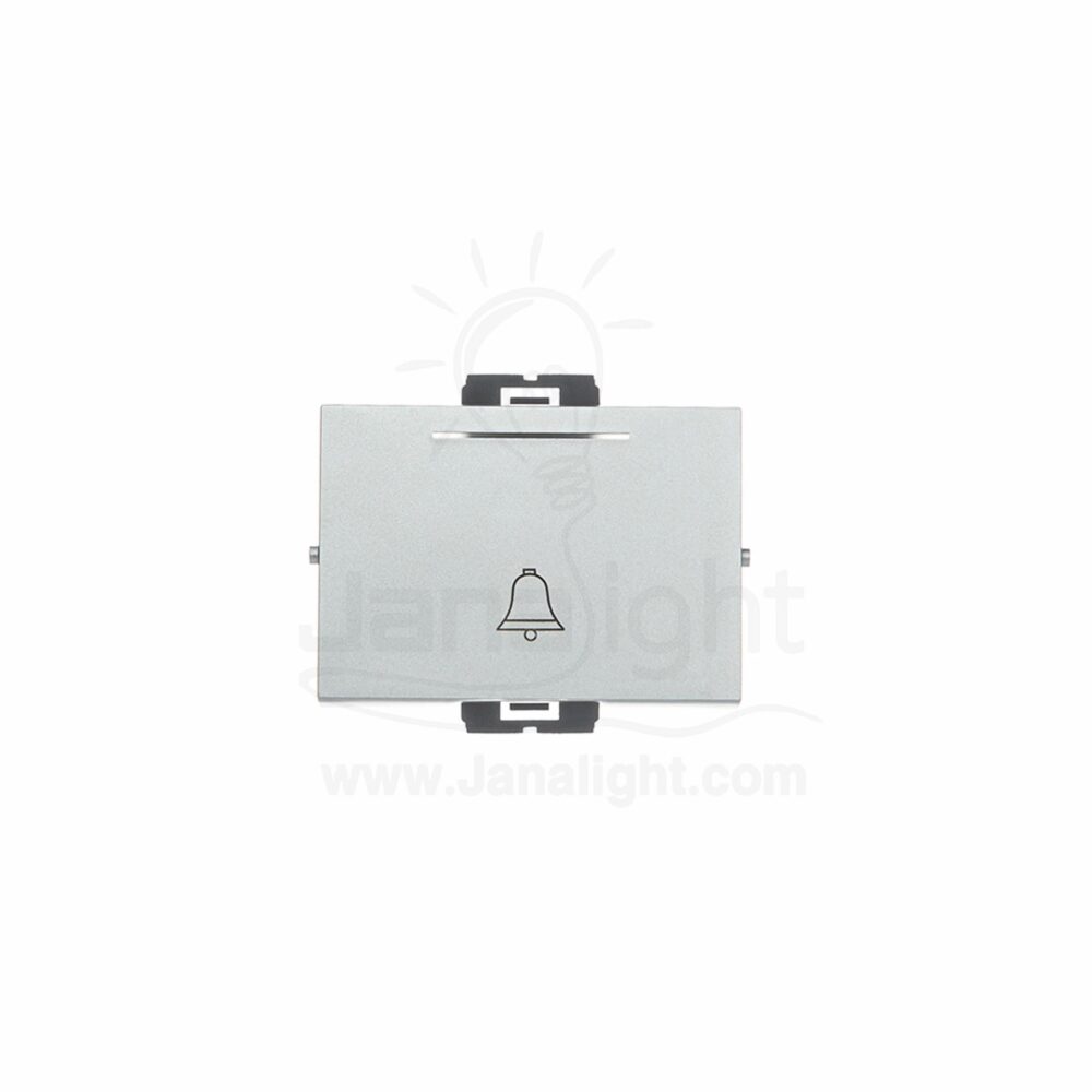 OSA زر جرس عريض بضوء فضي big bell switch osa with led silver